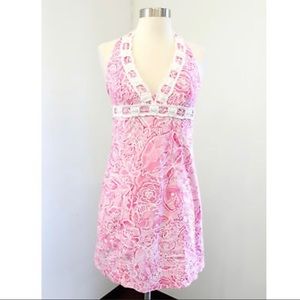Lilly Pulitzer Halter Sundress- Think Pink
